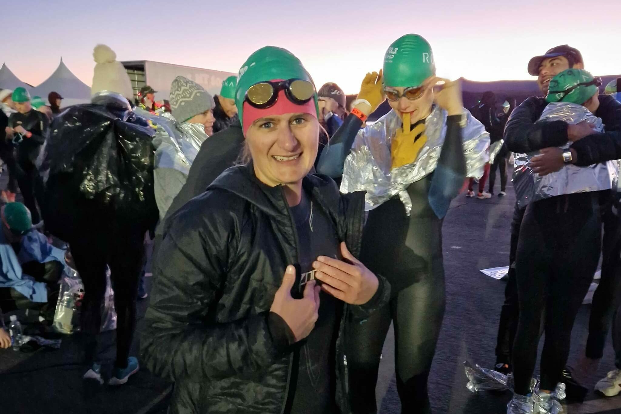 Ingrid Baeke zwemstart